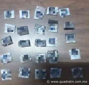 Detiene SSP a 2 en posesión de metanfetamina, en Zamora - Quadratín