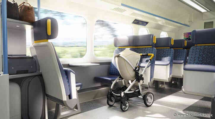 Concept train interior offers more space for luggage