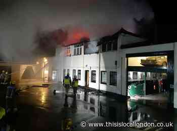 Firefighters tackle Beckenham Aston Martin car dealership fire