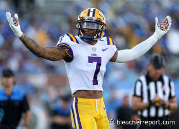 Derek Stingley Runs 4.44 40-Yard Dash, Impresses with 38.5" Vertical at LSU Pro Day - Bleacher Report