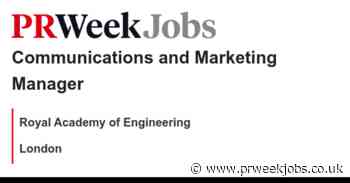 Royal Academy of Engineering : Communications and Marketing Manager