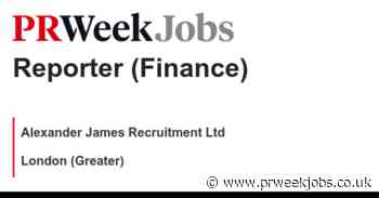 Alexander James Recruitment Ltd: Reporter (Finance)