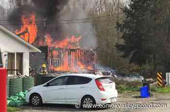 VIDEO: Home ‘went up super fast’ in fire south of Duncan - Comox Valley Record
