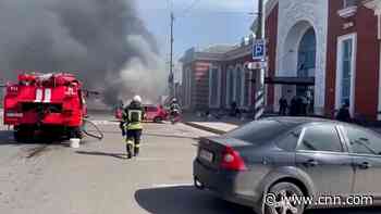 Evidence of atrocities at scene of missile attack on train station