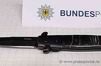 BPOL NRW: Bundespolizei stellt Einhandmesser eines Gelsenkircheners sicher