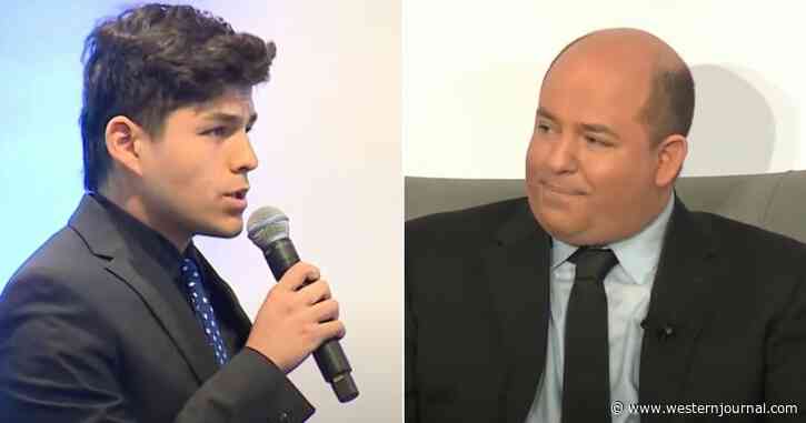 CNN's Brian Stelter Flounders After College Freshman Calls Network a 'Purveyor of Disinformation' at Live Event