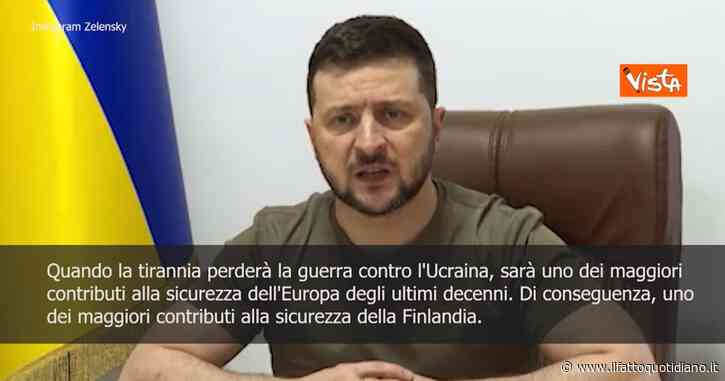 Guerra Russia-Ucraina, Zelensky: “Missili su Kramatorsk? Così Mosca difende Donbass”. E al parlamento finlandese: “Ora cocktail di sanzioni”