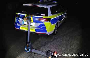 POL-NI: Trunkenheitsfahrt mit einem E-Scooter