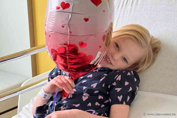 “Ze ondergaat alles met de glimlach, maar een kaartje zou deugd doen”: Marthe (7) werd geboren met zuurstoftekort en ligt wekenlang in ziekenhuis na operatie