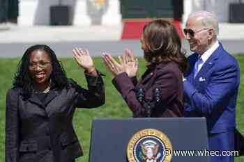 Cheers for Jackson as Biden declares 'moment of real change'