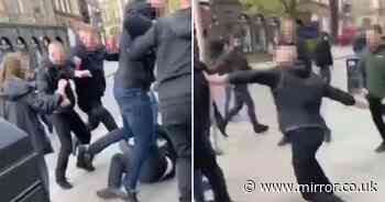 Wigan vs Bolton brawl: Cops make 11 arrests as chaos breaks loose in city centre - The Mirror