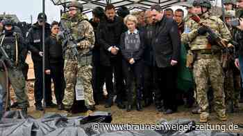 Ukraine-Krieg: Von der Leyen und Borrell besuchen Butscha