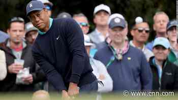 Tiger Woods tees off for second round at the Masters after excellent open following long injury layoff