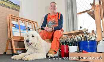 Open air painter tours Aberdeenshire to capture its beauty - with faithful dog by his side - The Press & Journal