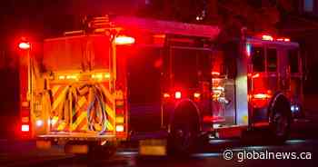 Crews battle active grass fire in east Cochrane