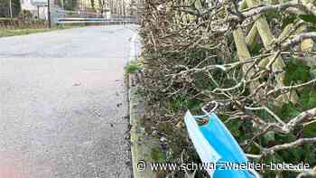 Abfall in Schramberg - Masken vermüllen die Innenstadt - Schwarzwälder Bote