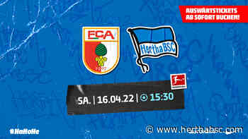 Tickets im Verkauf: Auswärtstour nach Augsburg! - Hertha BSC
