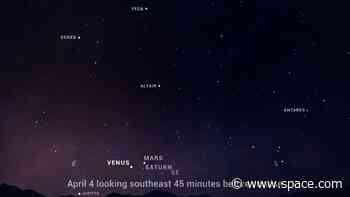 See three planets, two stars and the moon share the night sky on April 9