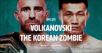 How to watch UFC 273 Volkanovski vs The Korean Zombie on iPhone, Apple TV, web