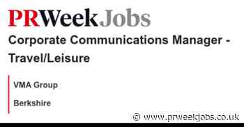 VMA Group: Corporate Communications Manager - Travel/Leisure