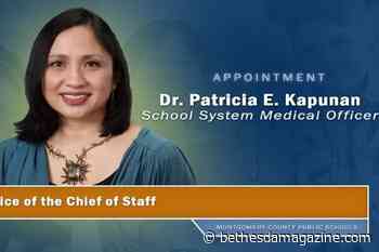 Patricia Kapunan hired as first MCPS medical officer - BethesdaMagazine.com