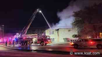 Medical Center building collapses as fire crews battle flames - KSAT San Antonio