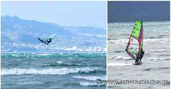 Viel Wind in Lindau: Windsurfer nutzen die Böen für sich - was sonst passiert ist - Schwäbische