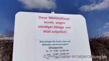 Wertstoffinsel am Hallenbad Karlsfeld wurde aufgelöst