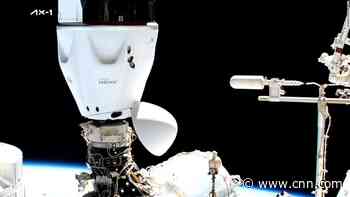 First all-private astronaut crew docks at ISS