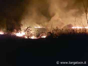 Bene Vagienna, importante fronte di incendio domato in serata in frazione Buretto - TargatoCn.it