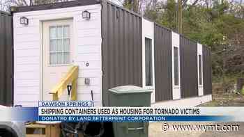 Dawson Springs tornado victims find temporary homes in repurposed shipping containers - WYMT