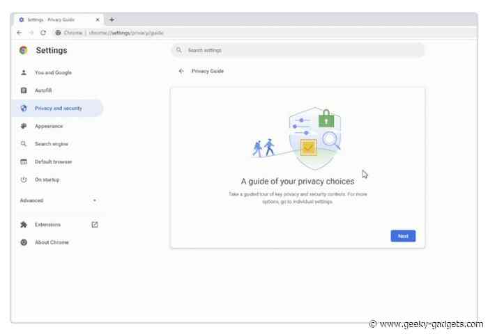 Chrome Privacy Guide offers a step-by-step guided tour of privacy settings