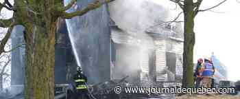 [IMAGES] Incendie d’une résidence en Beauce: un octogénaire est décédé