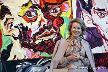 Koningin Mathilde brengt bezoek aan Szymkowicz-expo in Luik - Knack.be
