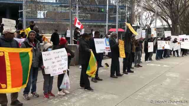 Calgary rally shows solidarity with Sri Lankan people as economic crisis deepens