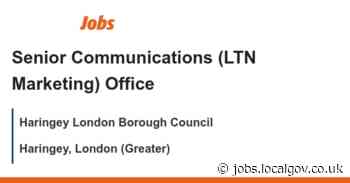 Senior Communications (LTN Marketing) Office job with Haringey London Borough Council | 158808 - LocalGov