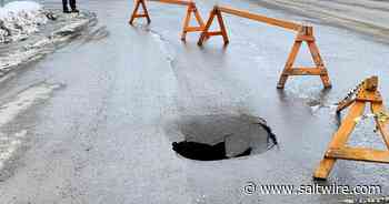 Sinkhole opens near intersection in Corner Brook - Saltwire