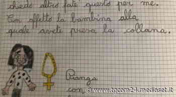 Lecco, la lettera di una bimba di 8 anni commuove il web: "Cari ladri, ridatemi la collana che ho regalato a mio papà" - TGCOM