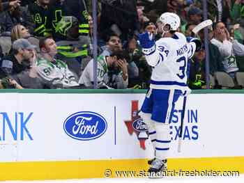 SNAPSHOTS: Jason Spezza can't put Auston Matthews' goal production into perspective - Standard Freeholder