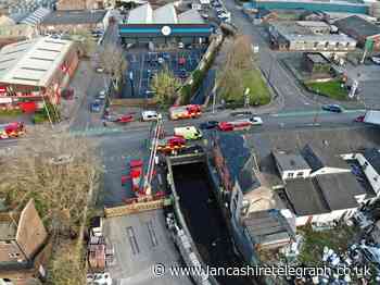 Man saved platform close to Blackburn canal by rescue teams