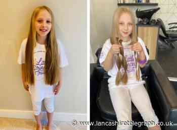 Nine-year-old Darwen girl braves big chop to raise more than £2k for charity