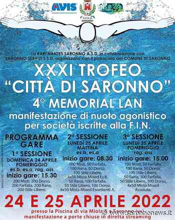 XXXI Trofeo Città di Saronno, in vasca il 24 e 25 aprile - SaronnoNews.it