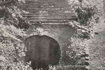 The 15ft pyramid memorial located behind Watford Palace Theatre