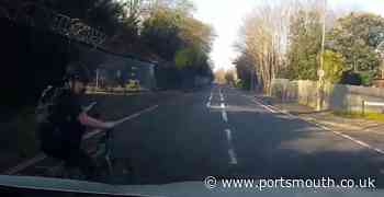 Hair-raising near miss between driver and child on bike in Gosport caught on camera - Portsmouth News