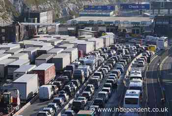 Travellers to France advised to bring food and drink for long queues in Kent - The Independent