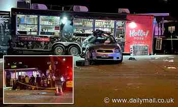 Eleven injured - two critically - as vehicle crashes into Austin food truck - Daily Mail