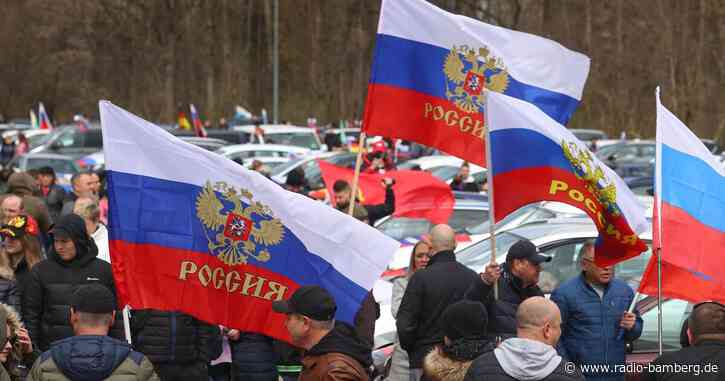 Prorussischer Autokorso im Allgäu