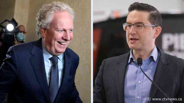 Charest condemns leadership rival Poilievre's convoy, crypto, climate policies