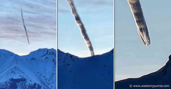Do You Believe Authorities' Explanation for Strange Worm-Shaped Cloud in the Alaskan Sky?