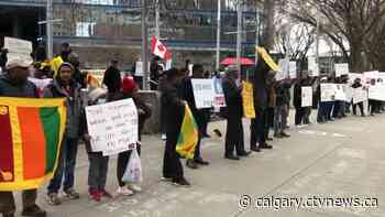 Calgary rally shows solidarity with Sri Lankan people as economic crisis deepens - CTV News Calgary